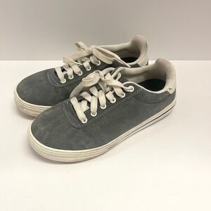 Brahma Grey Suede Lace Up‎ Sneakers Women's Steel Toe Shoes Sz 6